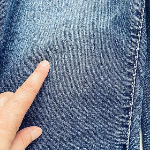 D. Jeans Plus Size 20W Capris Blue Denim Cropped Recycled Sustainable Beach - Picture 9 of 10